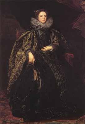 Anthony Van Dyck Portrait of an unknown genoese lady (mk03) oil painting image